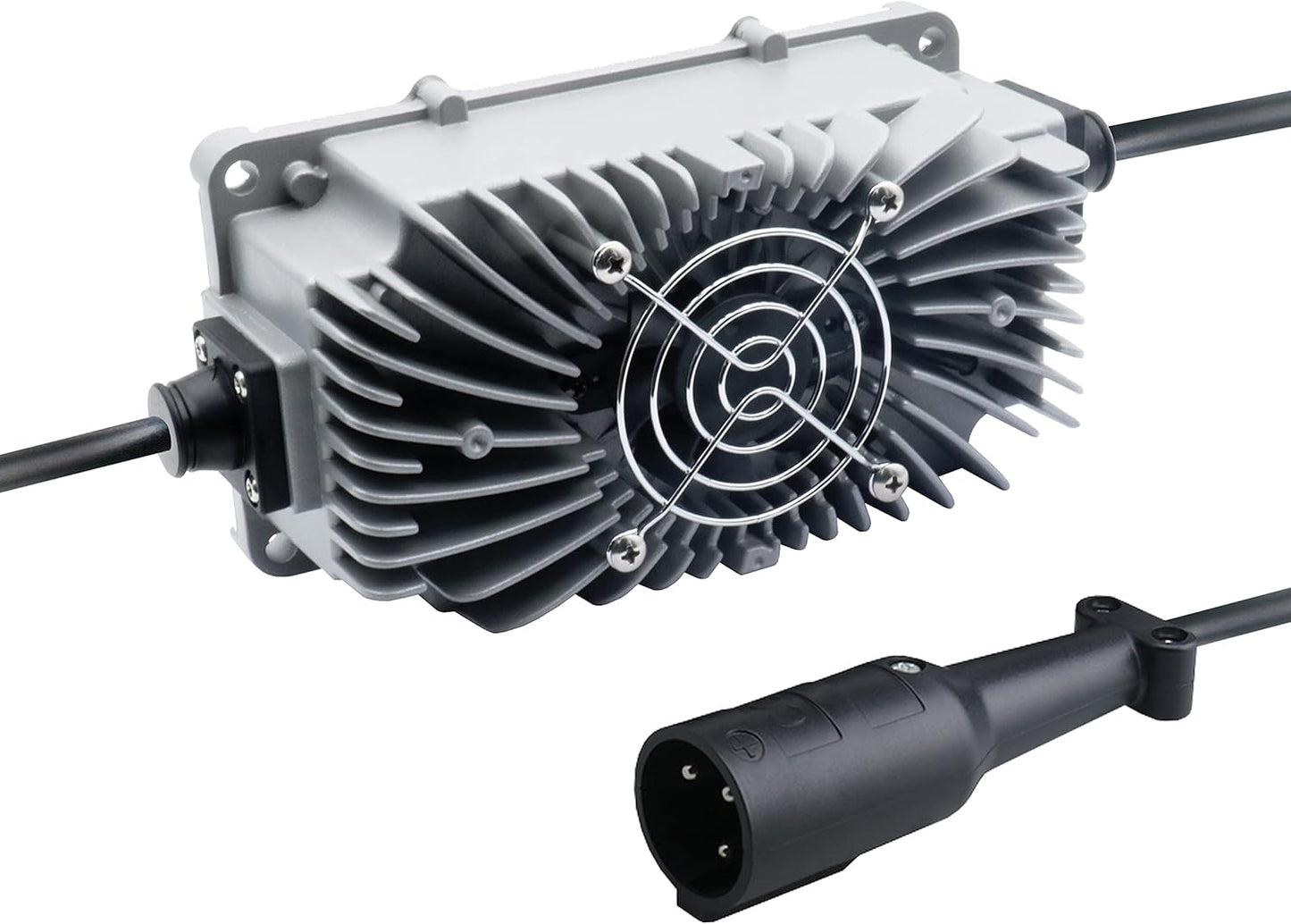 Abakoo 48 Volt 5 Amp Battery Charger for Club Car Golf Cart with 3 Pin Round Plug, IP67 Waterproof