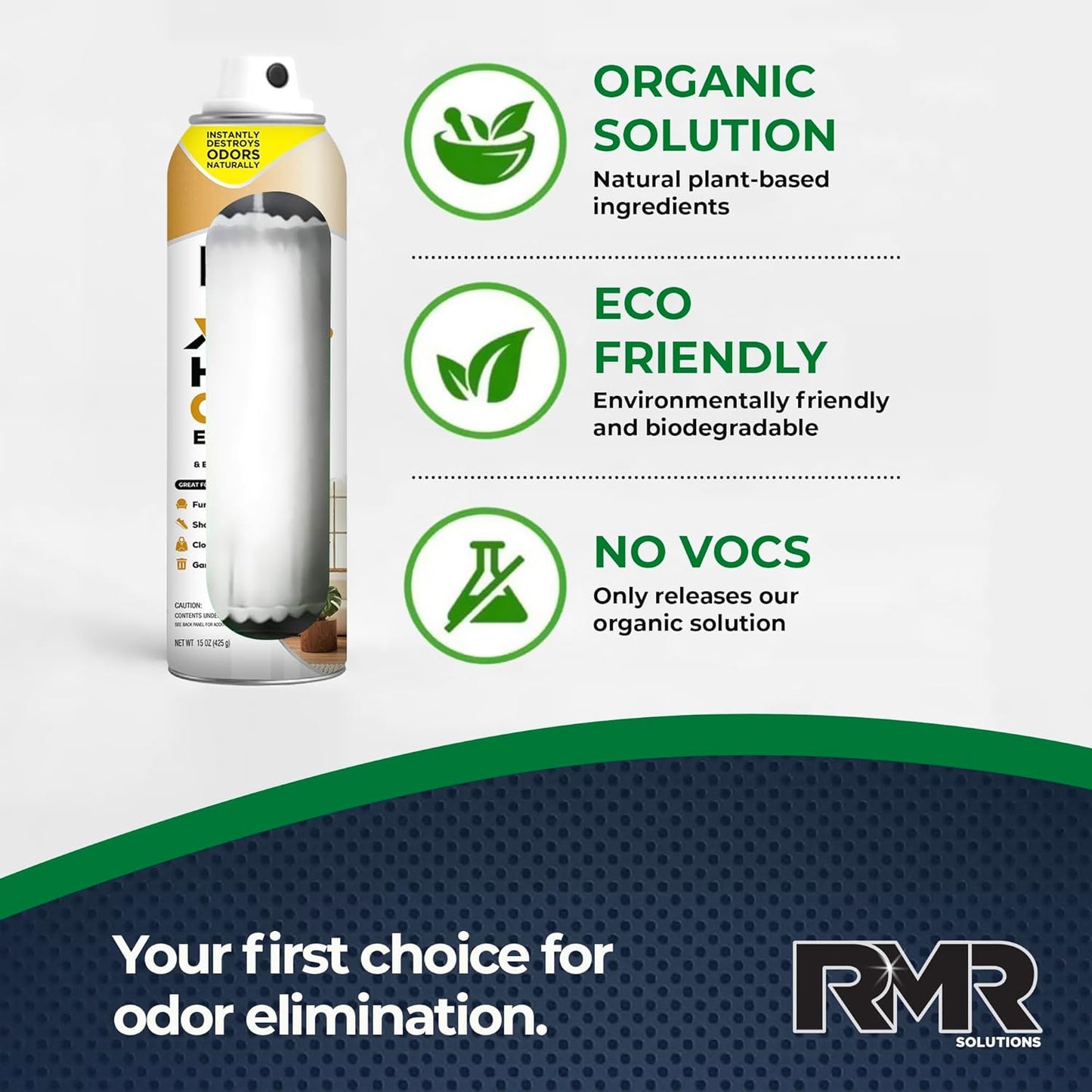 RMR Xtreme Home Odor Eliminator Spray - Neutralize Furniture, Clothing, Shoes, Garbage Cans, and More, 15 Ounces, Unscented
