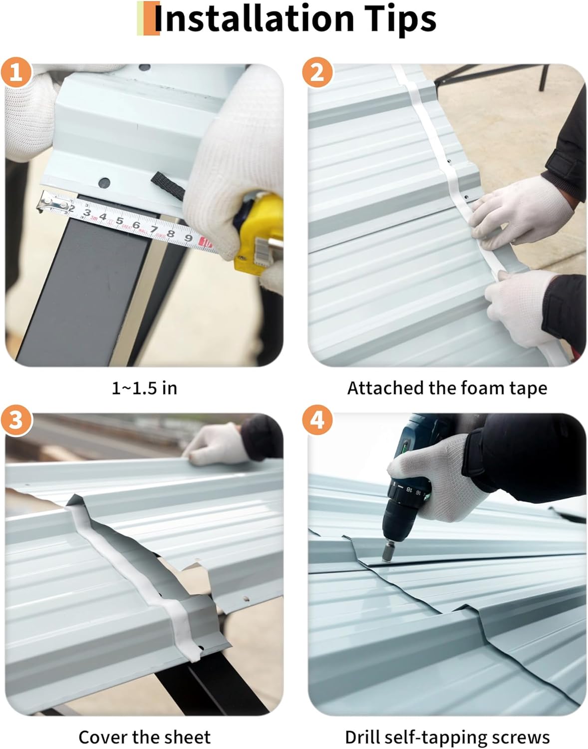 13'x26'x11' Oversized Metal Carport, Steel Heavy Duty Car Ports for All-Weather, Tall Carport for Full-Size Pickup Trucks, Boats, and Tractors, N.W. 780 Lbs