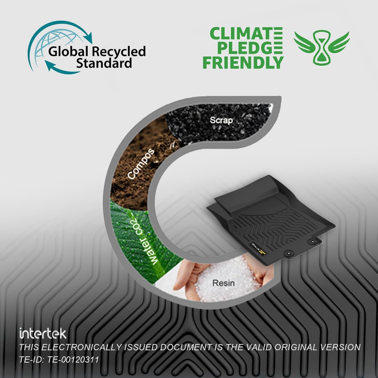 G-PLUS Floor Mats Fit for 2019-2024 Dodge Ram 1500 Crew Cab New Body (NOT Classic Models) Without Storage, TPE All Weather Custom Fit Full Cover Protection Floor Liner 1st & 2nd Row, Black