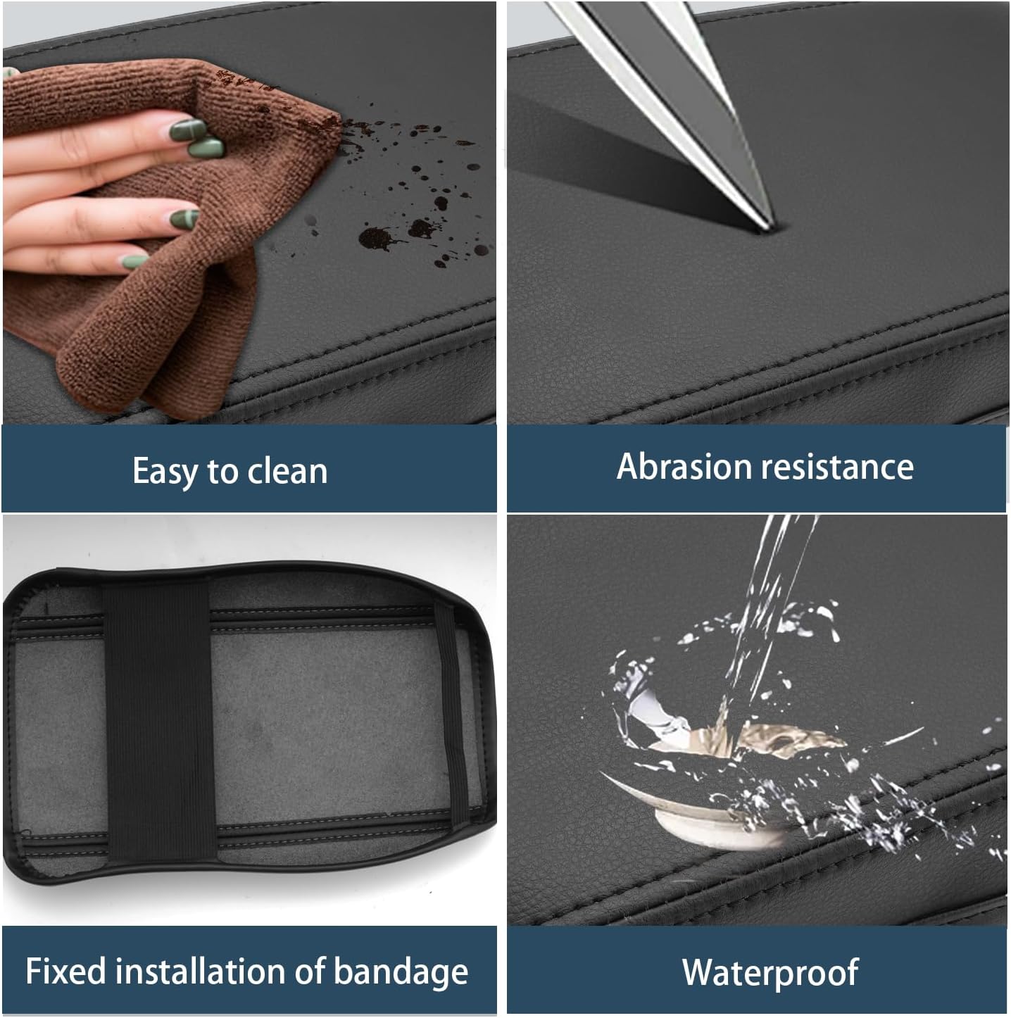 Ruiya 2024 2025 Kona Armrest Cover,for Hyundai Kona SX2 2024 Accessories Center Console Cover 2024 Kona Armrest Cover Protector Compatible with 2024 2025 Hyundai Kona SE/SEL/Limited/N Line