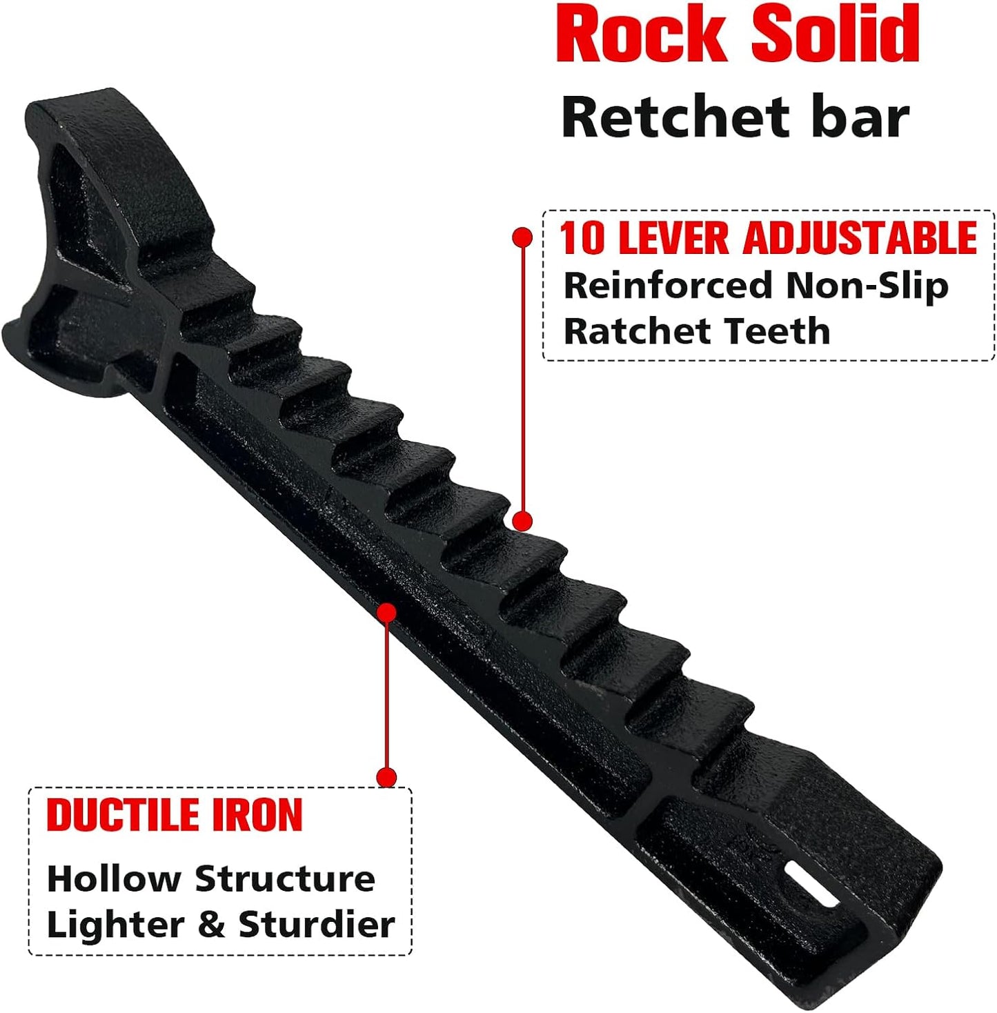 Jack Stands 3 Ton (6,600 LBs), 11.22"-16.54" Adjustable with Double Pin Locking for Reinforced Safety. Car Jack Stand with Extra Rubber Pads for Trucks, Home,Garage,Lifting,1 Pair Red