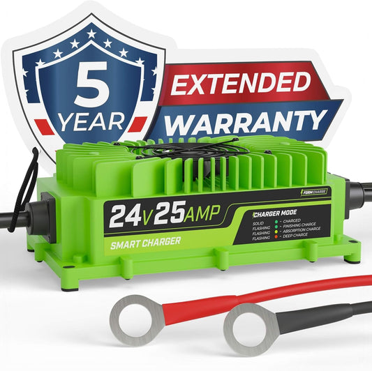 FORM 24 Volt Battery Charger for Genie Skyjack, JLG Scissor Lift, Forklift, Electric Pallet Jack, Floor Scrubber - 24V 25A