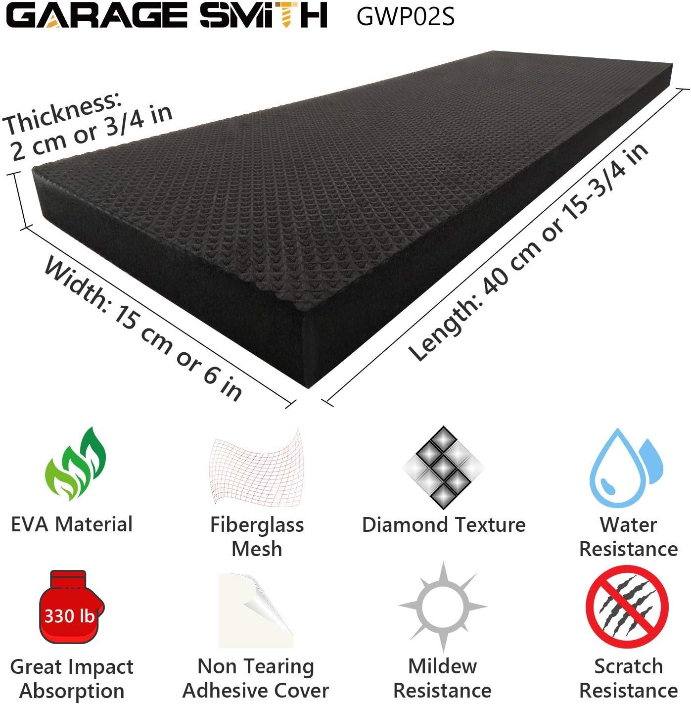 Ampulla GWP02S Garage Wall Protector Car Door Protectors, Designed in Germany (2-Pack)