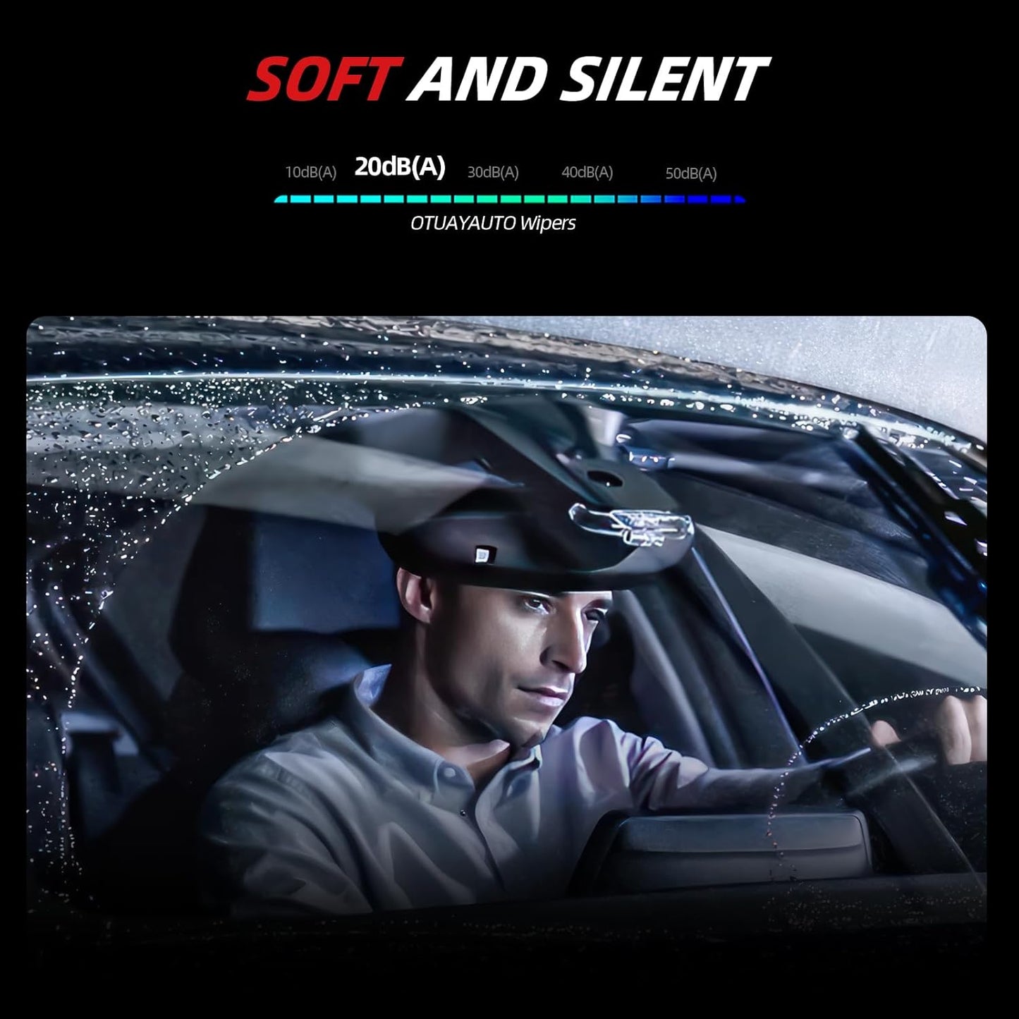 OTUAYAUTO Premium Windshield Wiper Blades - Replacement for Ford Edge 2016-2023 - Precision Fit, All-Weather Performance, Front and Rear Wiper Blades, Pinch Tab - 28"+28"+14" (Pack of 3)