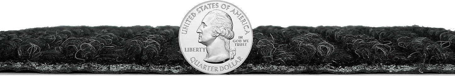 KOECKRITZ Heavy Duty Durable All Weather Indoor/Outdoor Non Slip Entrance Mat Rugs and Runners for Office Business Building Home Garage Front Door (5' x 9', Charcoal)