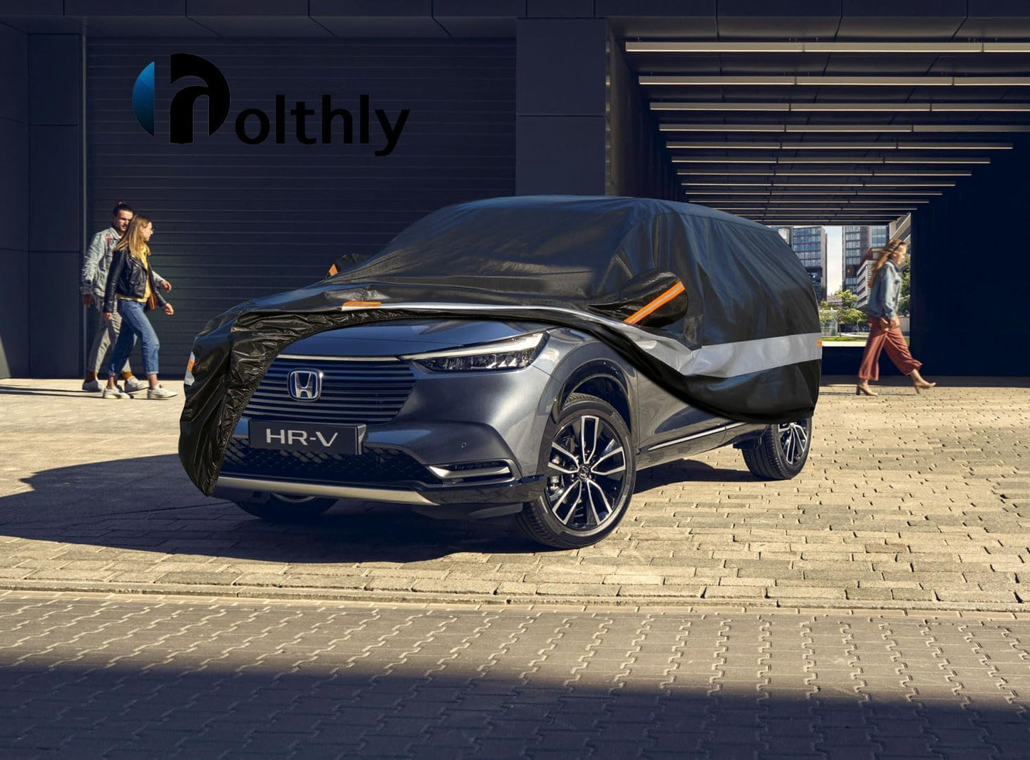 10 Layers SUV Car Cover Custom Fit for Honda HR-V HRV (1995-2025) Waterproof All Weather for Automobiles, Outdoor Full Cover Sun UV Rain Protection with Cotton.Black