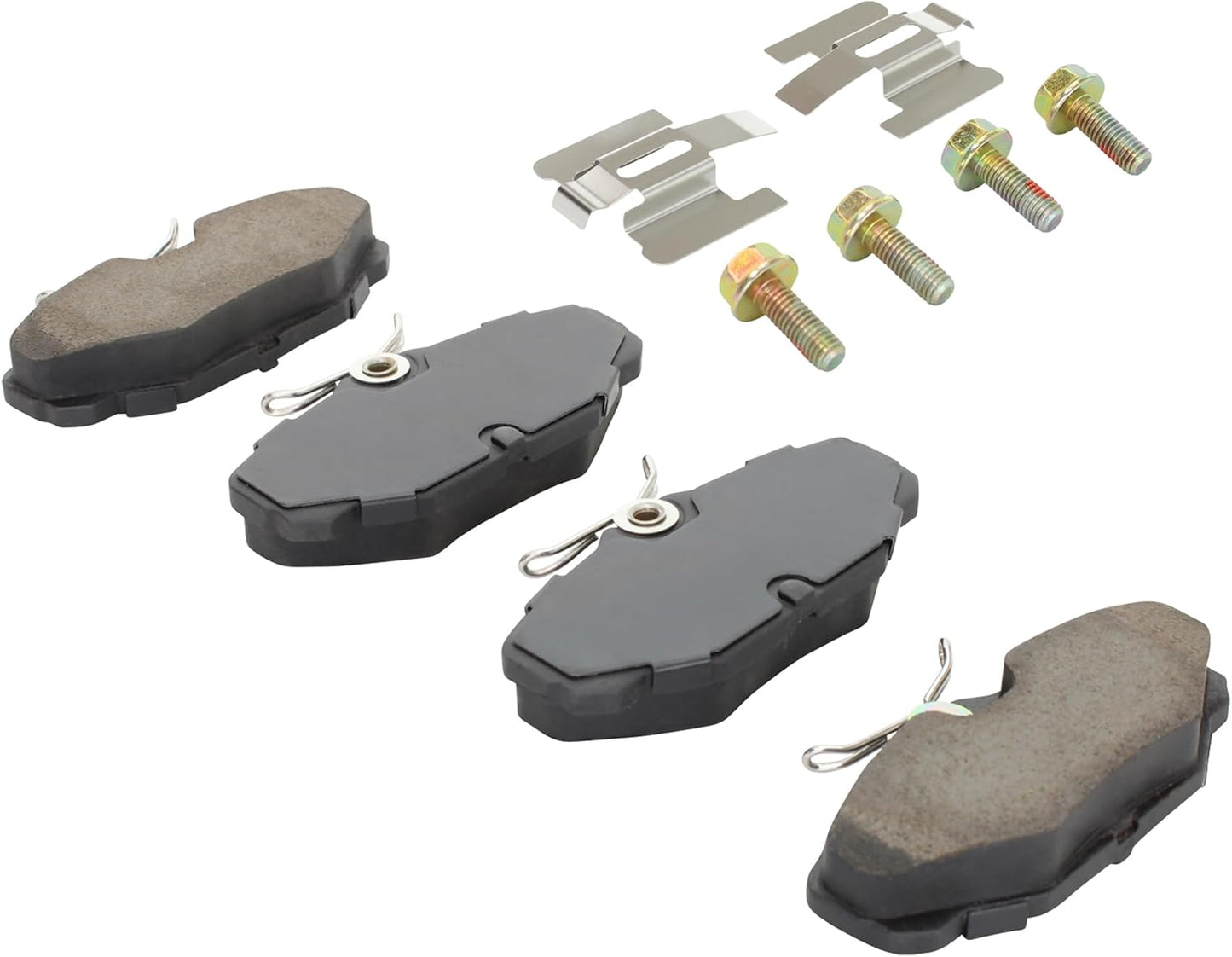 Premium Semi-Metallic Rear Brake Pads (1001-0610M) Compatible with Ford Sable 1995-2001, Ford Taurus 1993-2005, Lincoln Continental 1993-2002, Mercury Sable 1993-2005