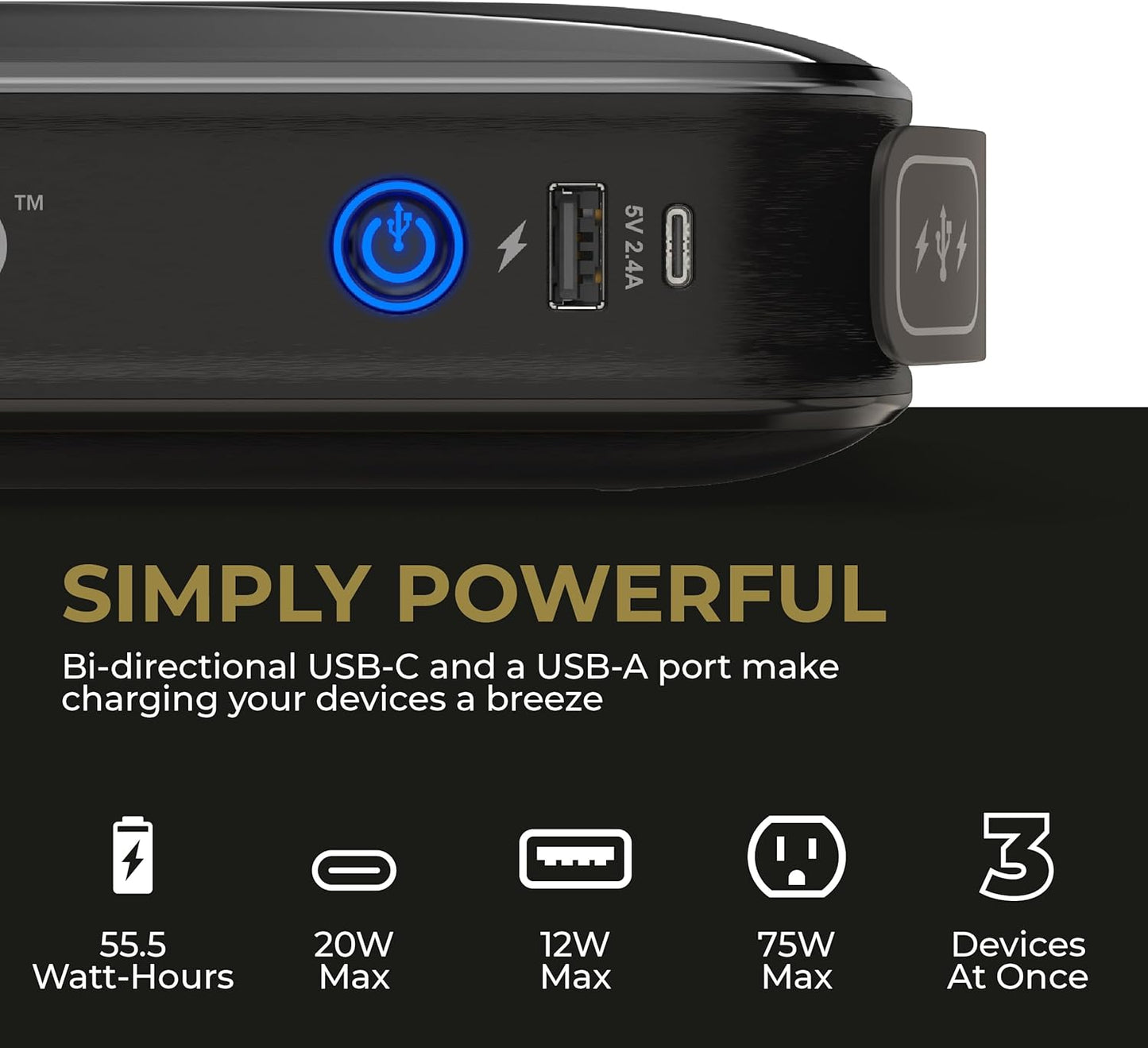 HALO Bolt Ultimate 3 Portable Car Battery Jump Starter | 130 PSI Air Compressor, 55.5Wh USB Power Bank, Large Display, Emergency Floodlight & Charger, Jumps Cars SUVs & Trucks, Inflates Tires — Cobalt