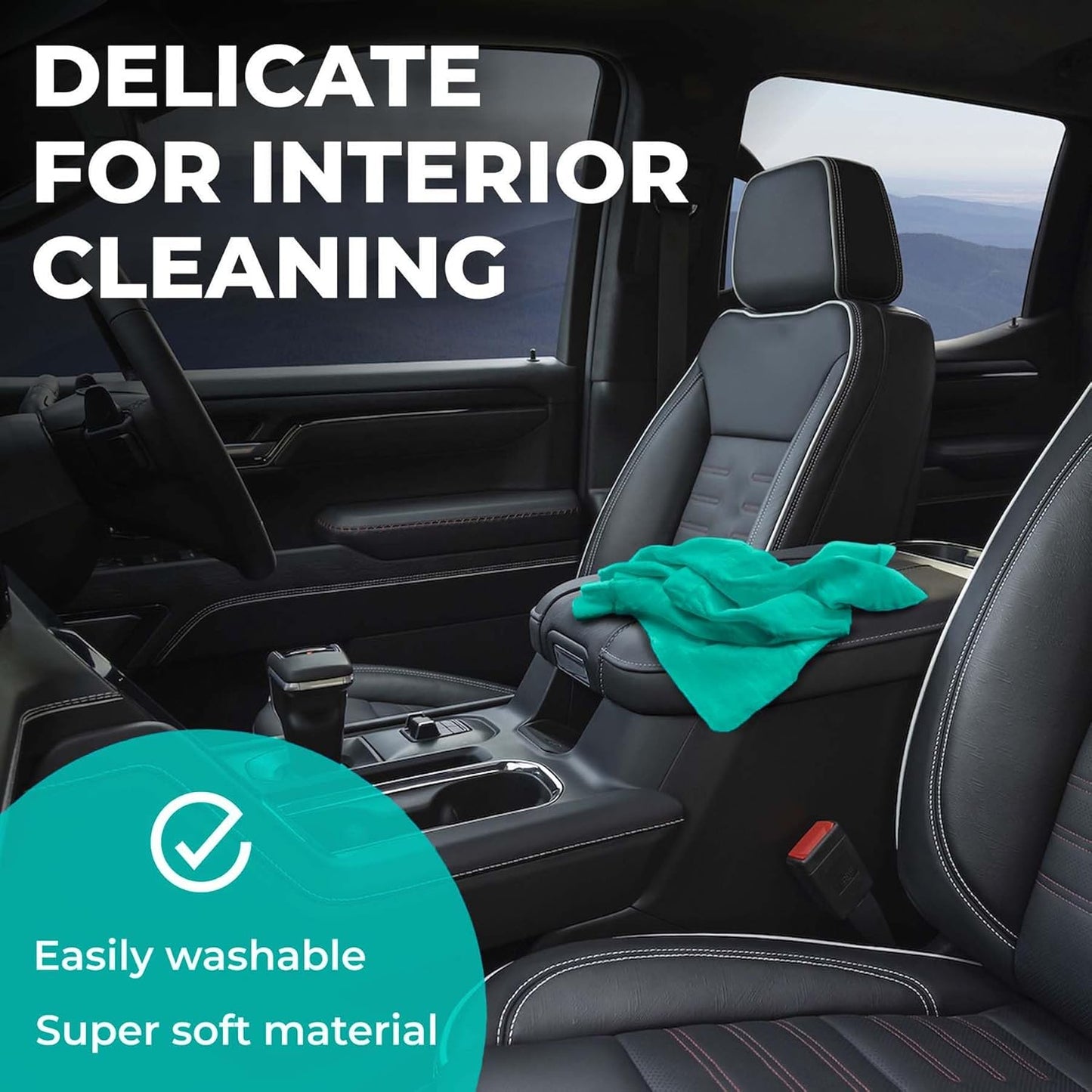 Premium XL Shammy Towel for Car - 34”x25” - Super Absorbent Chamois Cloth - Spots & Scratch-Free - Reusable Car Drying Towel