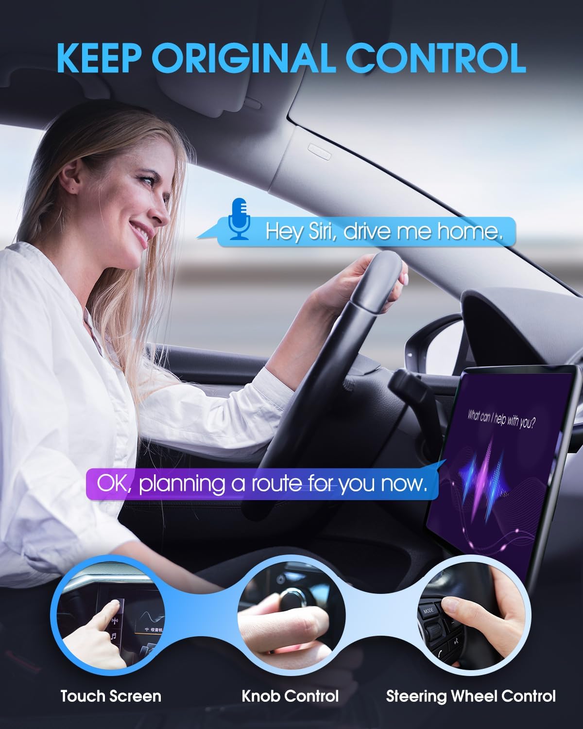 Wireless CarPlay Adapter - Fast & Stable Connection for Carplay Wireless Adapter Convert Factory Wired to Wireless CarPlay Dongle Plug & Play Car Play Fit for iPhone iOS 10+ (Dark Grey)