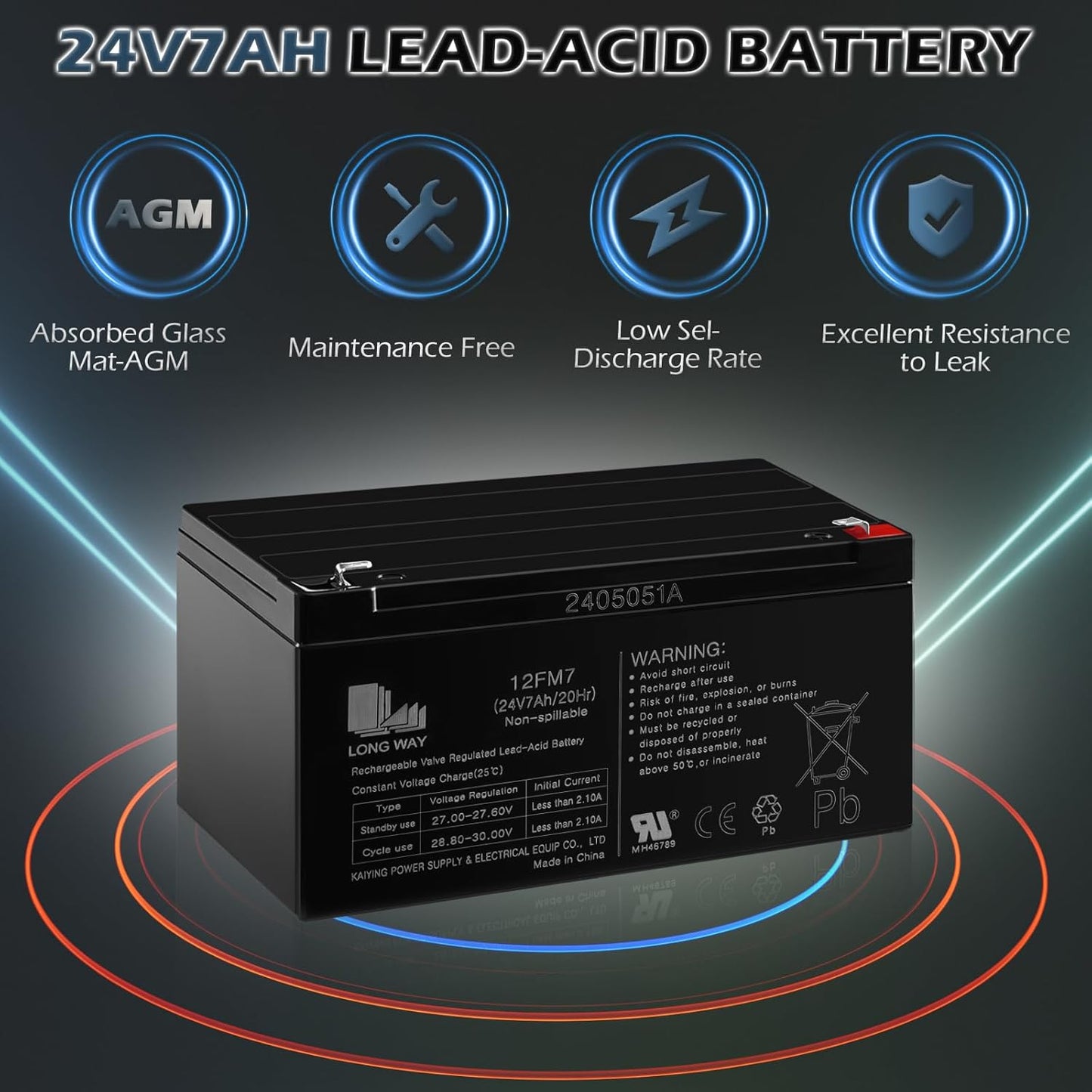 OTTARO 24V 7AH Battery for 24 Volt Ride on Cars Toys
