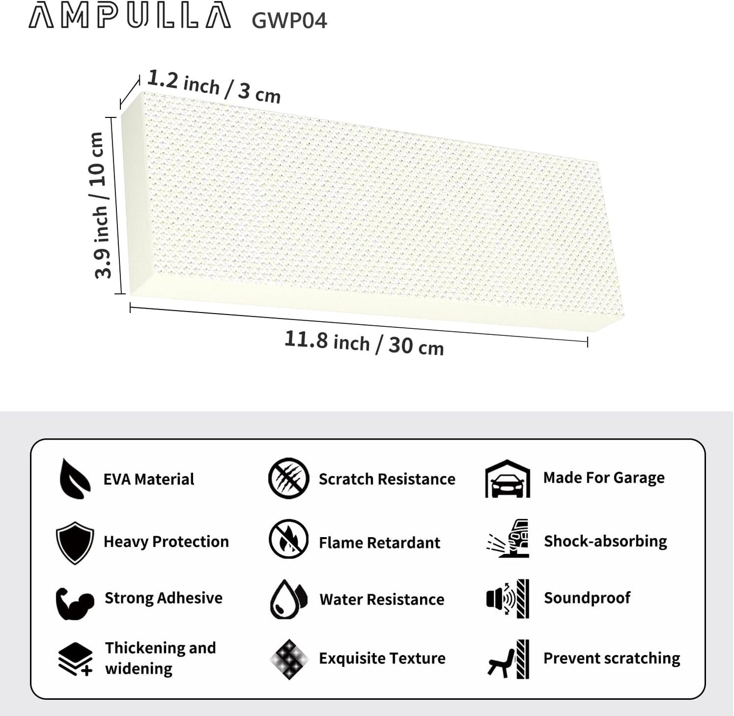 GWP04 Garage Wall Protector Car Door Protectors Bundle (Black & White & Wood Grain 20-Pack)