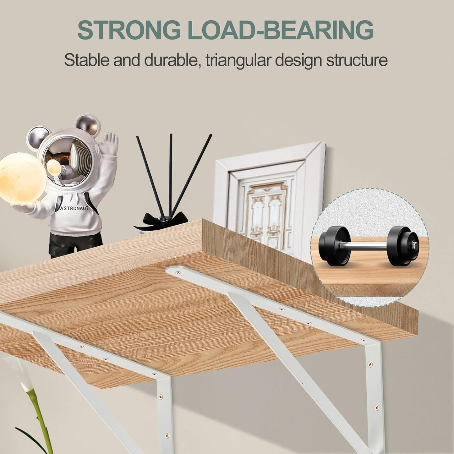 12 Pack L11 x H 8" White Heavy Duty Shelf Brackets with Screws Metal Shelf Brackets Shelf Support Angle Brackets for Shelves L Brackets Heavy Duty Floating Shelf