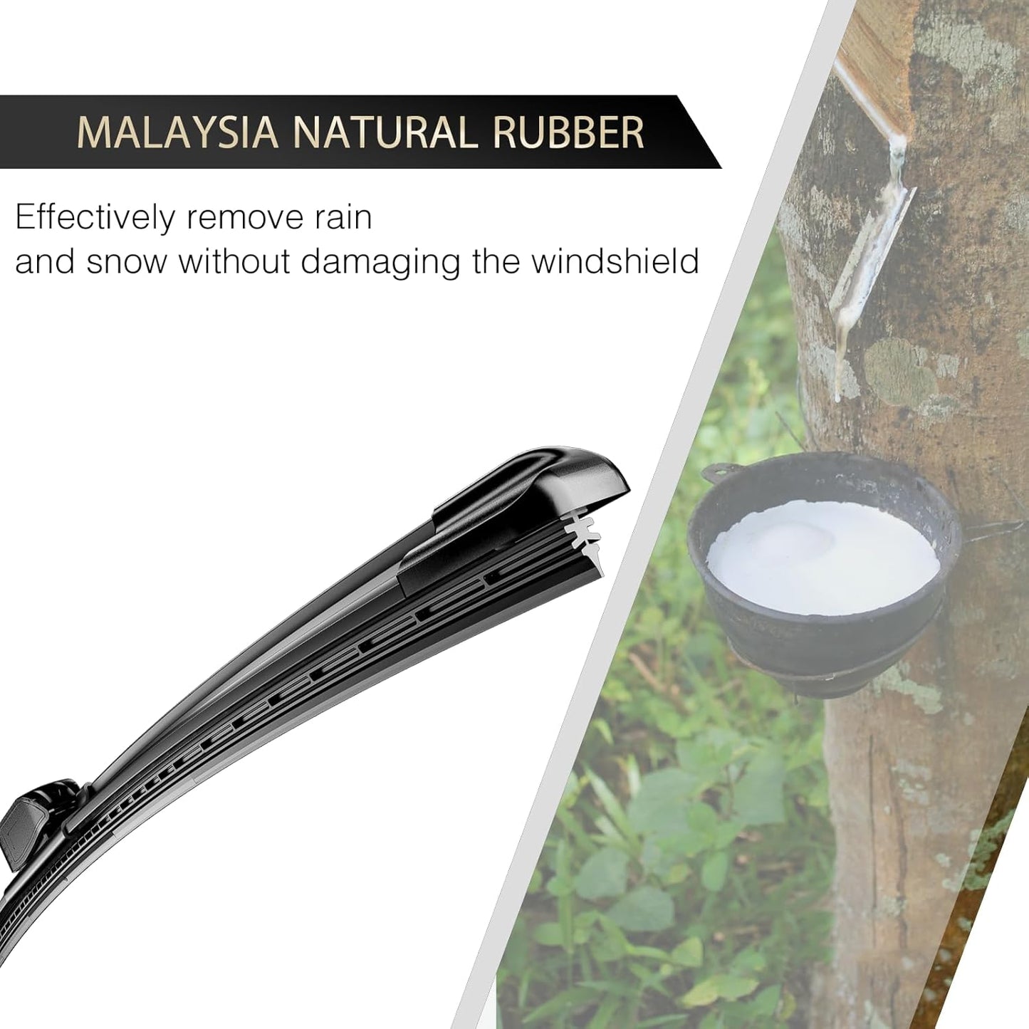 Windshield Wipers, 24" +22" Wiper Blades, Compatible with BMW 6 Series 2010-2004, M5/M6 2010-2006, Mercedes-Benz E Series 2023-2017 Windshield Wiper Blades, Double Service Life (Set of 4)