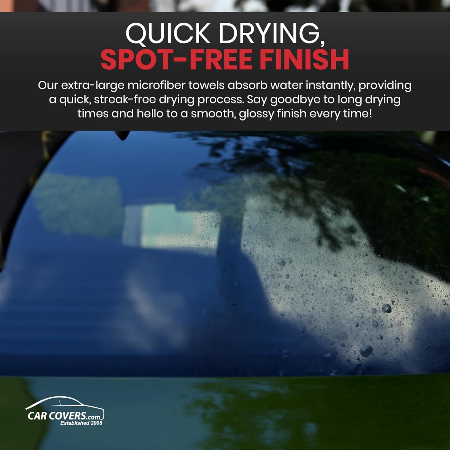 Microfiber Towels for Cars – Ultra-Absorbent Car Drying Towels, Scratch-Free and Lint-Free, High Absorbency Microfiber Cleaning Cloths, Ideal Detailing Products, 36" x 25" - 2 Pack