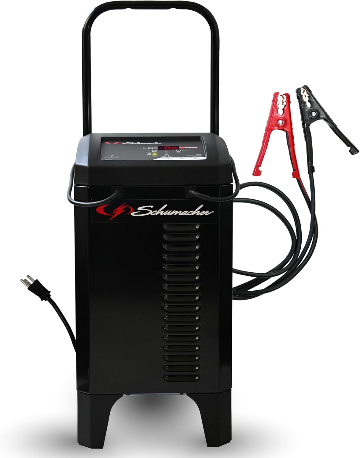 Schumacher Electric Wheeled Battery Charger and Engine Starter, SC1353, 6-in-1, Fully Automatic, with Diagnostics, 200 Cranking Amps, 40 Amp Boost Mode, 6V, 12V, for Car, Truck, and Marine Batteries
