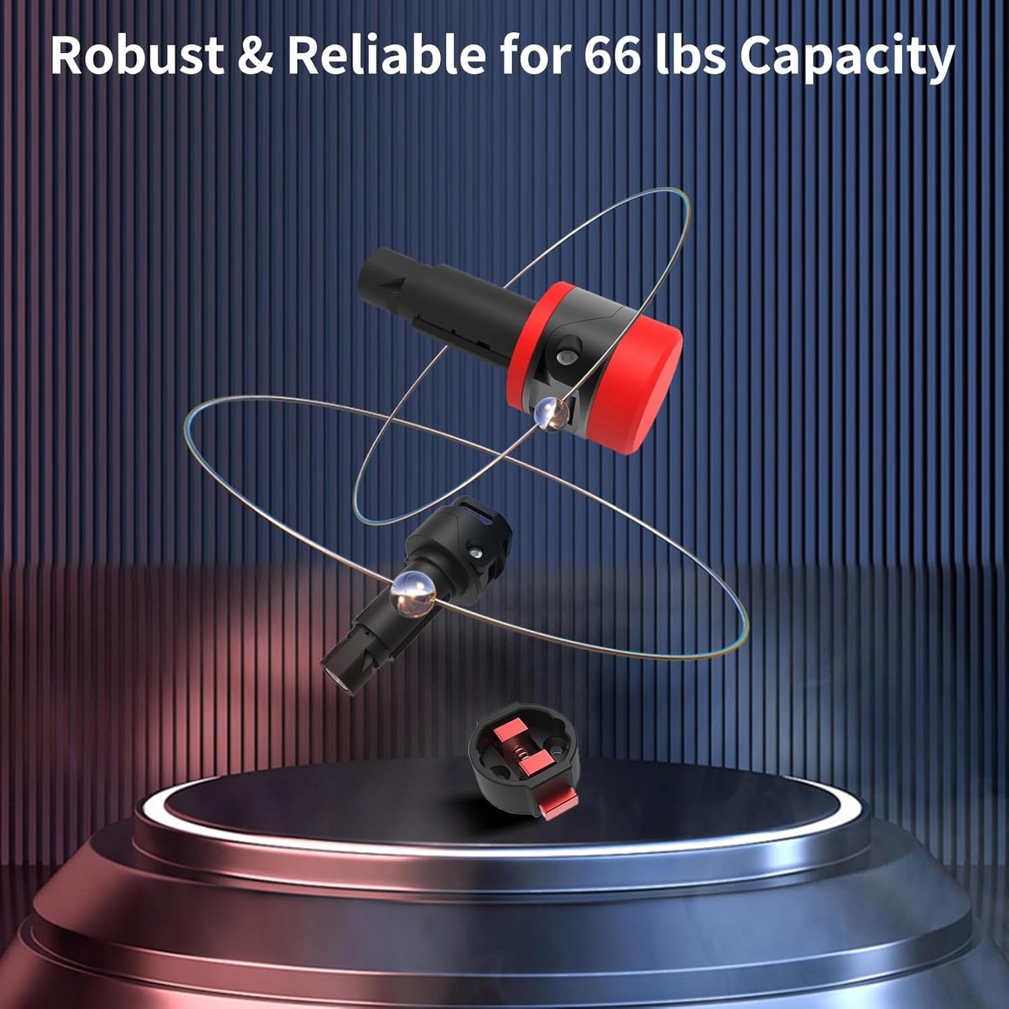 Road Bike Handlebar Wall Mount, Space-Saving & Easy Installation, Sturdy Garage Bike Storage Holds Up to 66lbs