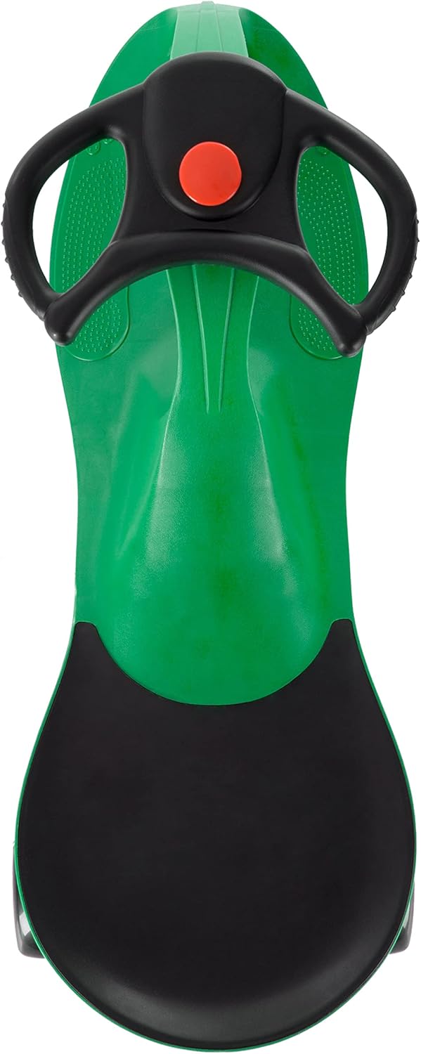 Wiggle Car Ride on Toy - No Batteries, Gears, or Pedals - Just Twist, Swivel, and Go - Outdoor Ride on for Kids 3 Years and Up by Lil' Rider (Green), Large