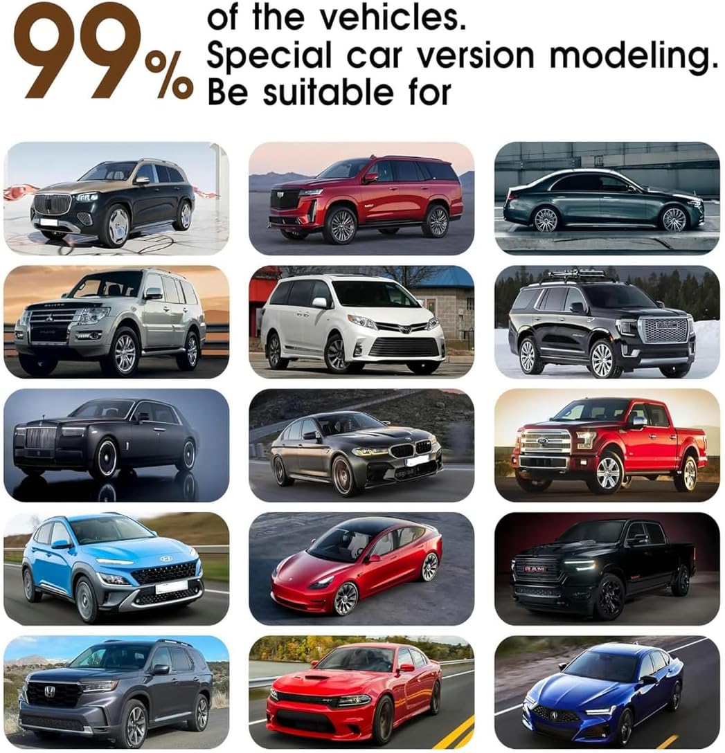 Custom Personalized Floor Mats for Cars，Luxury Full Coverage All Car Floor Mats，Anti-Slip Leather Car Mat Set ，Custom Floor Mats for 99% of Cars, Trucks & SUVs. (Brown and Black)