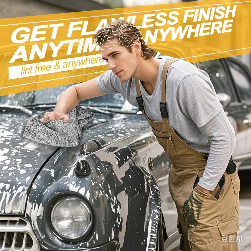 Drying Towels(Microfiber),Car Wash Cleaning Towel Extra Soft,Reusable and Durable,Absorbent, Lint-Free,Interior & Exterior Rags 16in x 16in-12 Packs Grey