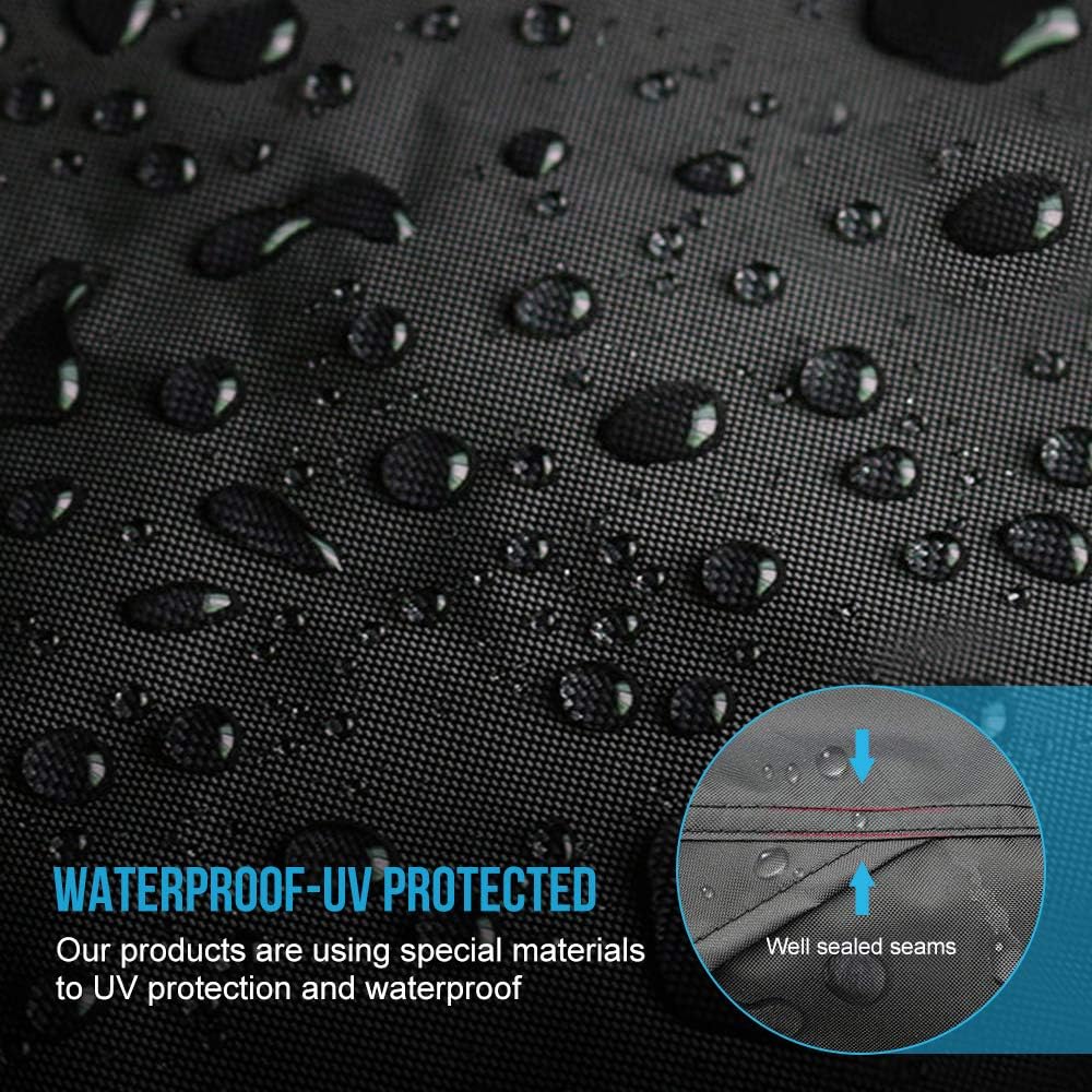 ATV Cover Waterproof, for Polaris Sportsman Yamaha Honda FourTrax Kawasaki Brute Force Wheel Car Black 101x43x47 inch (XXXL)