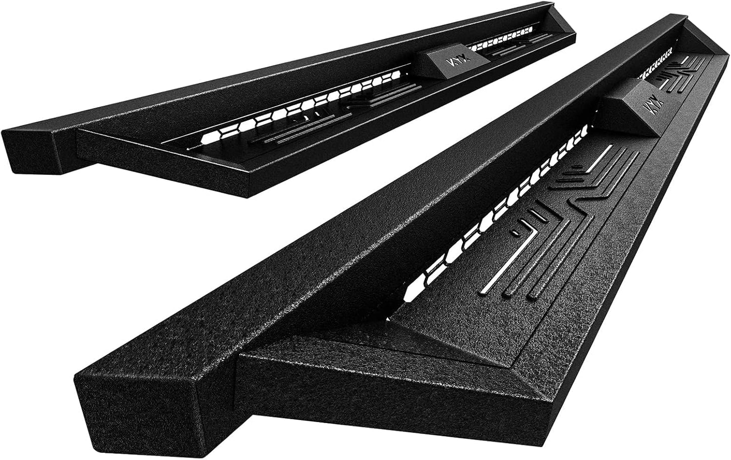 KYX Running Boards & Steps Nerf Bars Fit for 2015-2025 Chevy Colorado/Canyon Crew Cab, A Pair 6 inch Car Door Side Steps Nerf Bars Truck Boards Step Rails-Dual Tube