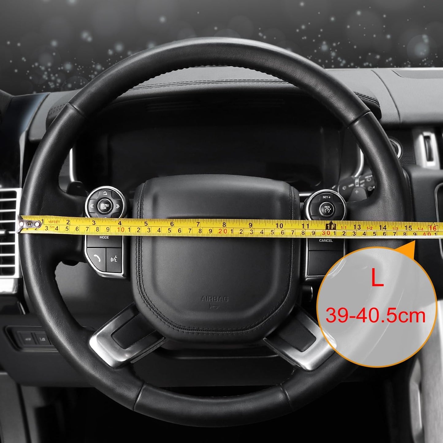 COFIT Breathable Car Steering Wheel Cover 16 inch Auto Universal Leather Wrap Non-Slip Steeringwheel Protector Automotive Interior Accessories, Pink (Suit for 15.5-16 inch)