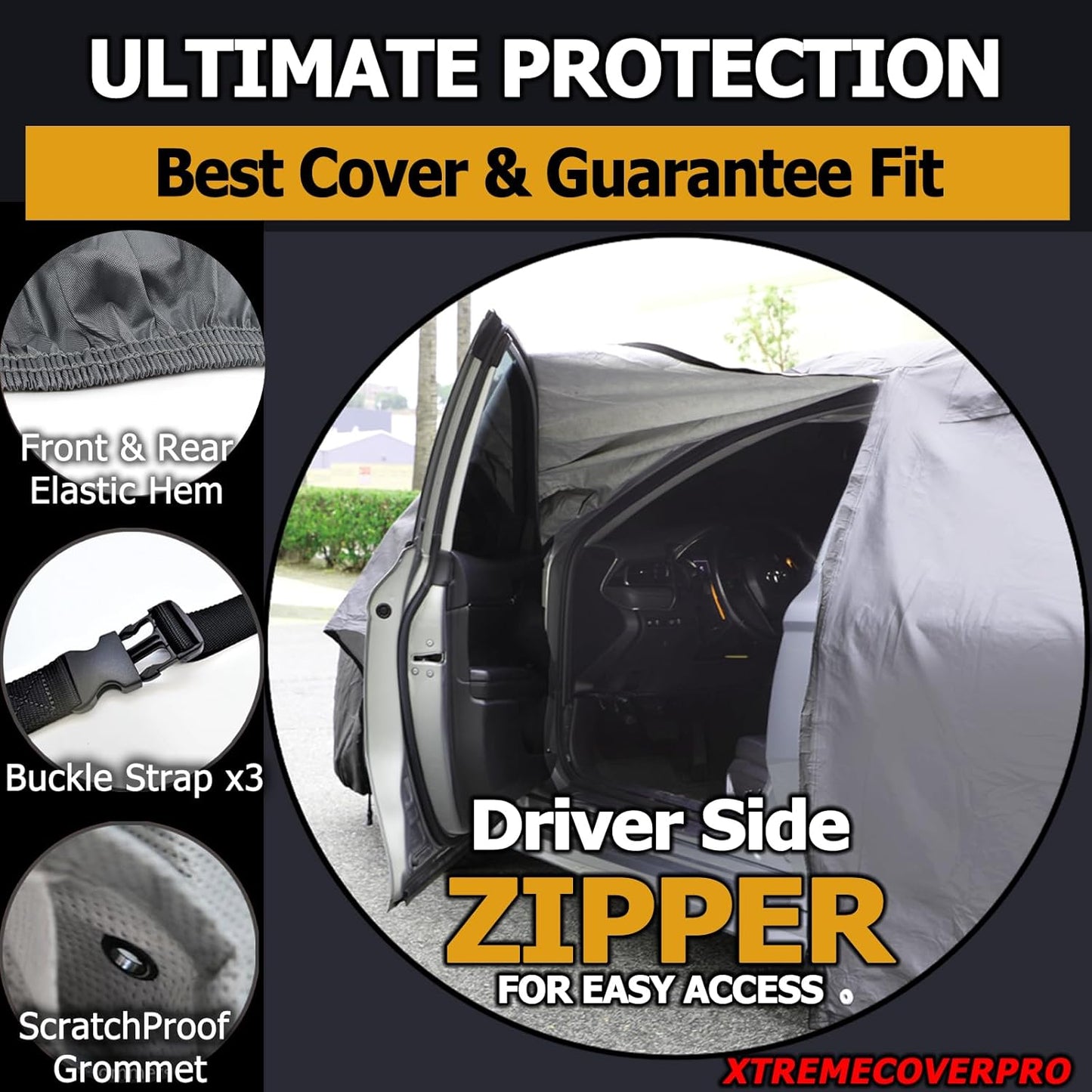 All Weather Waterproof car Cover Good for rain Snow uv Protection dust Small Coupe TT Z3 del Sol S2000 MX-5 Miata SLK Solstice MR2 MRS Gray