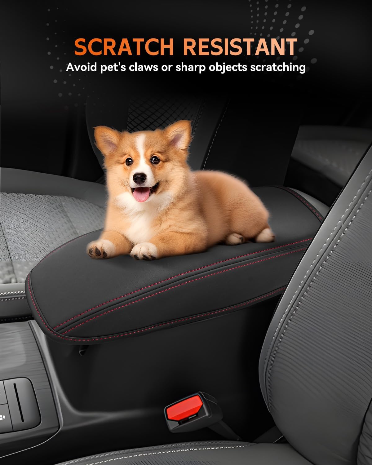 CDEFG for Ford Escape 2020-2025 Center Console Cover Armrest Box Cover for Escape 2020 2021 2022 2023 2024 2025 Accessories Console Arm Rest Protector