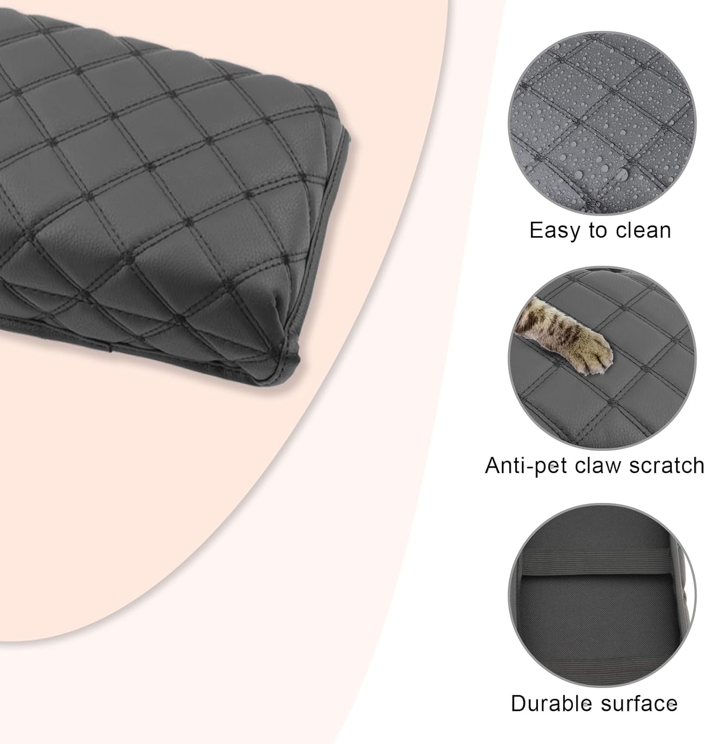 CDEFG for 2022 2023 2024 Hyundai Tucson Santa Cruz Center Console Armrest Cover Arm Rest Box Protector for Tucson Santa Cruz 2022 2023 2024 Interior Accessories