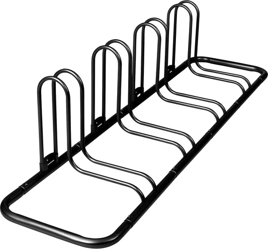 Retrospec Stash Rack 2, 4 & 5 Bike Floor Stand Bicycle Storage Organizer for Mountain Bike, Road Bike, Weather Resistant Fine Powder Steel Coating Fits Wheels up to 3"