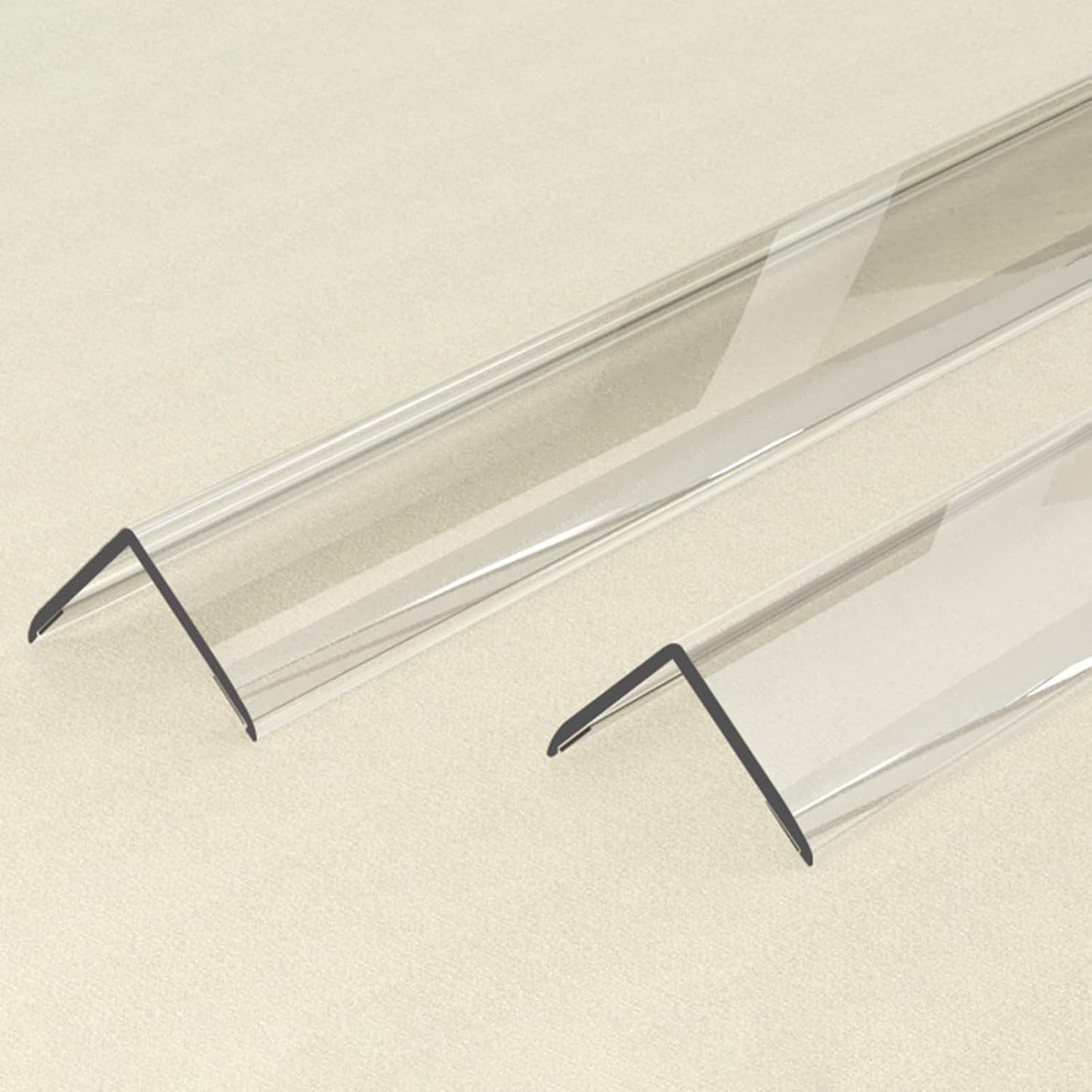 Wall Corner Protector - 2PCS, 16"x1.18" - Self Adhesive Clear Corner Protectors for Walls, Cabinet Doors, Edge Protector Trim; Easy to Install Corner Guards for Walls (40.6cm x 3cm)