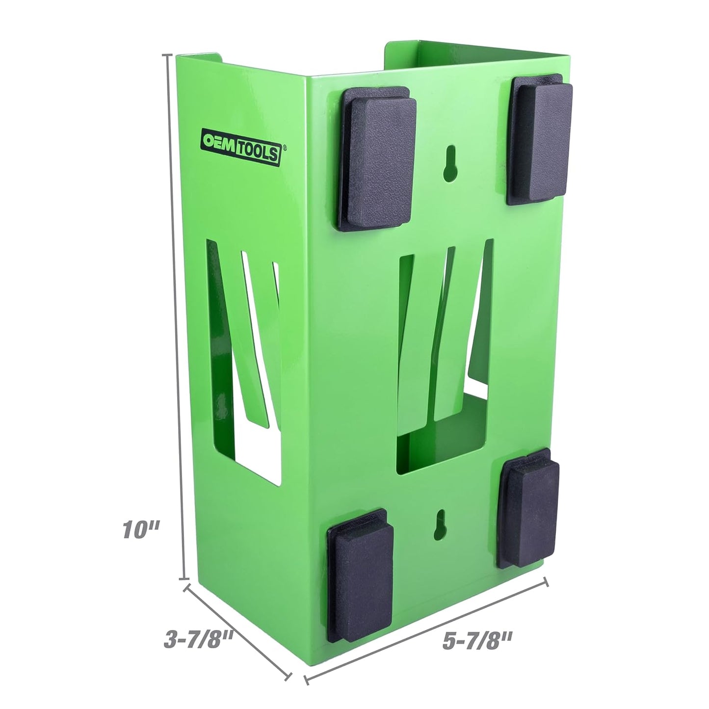 OEMTOOLS 24945 Magnetic Glove Dispenser, Disposable Gloves Box Holder, Glove Holder for Wall Mount, Magnetic Glove Box Holder, Green Glove Dispenser Wall Mount