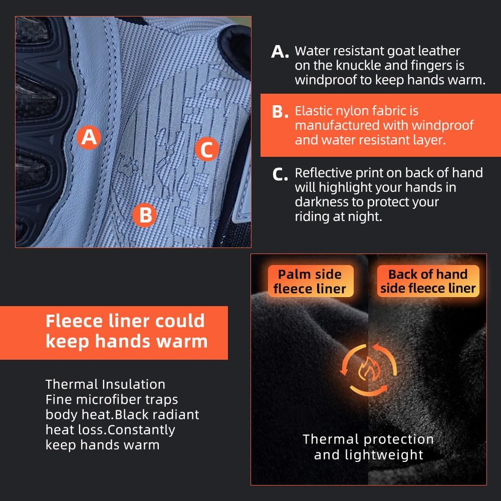 Seibertron SPS Series Touchscreen Motorcycle Motocross BMX ATV MTB Bicycle Cycling Full or Half Finger Gloves Adult and Youth