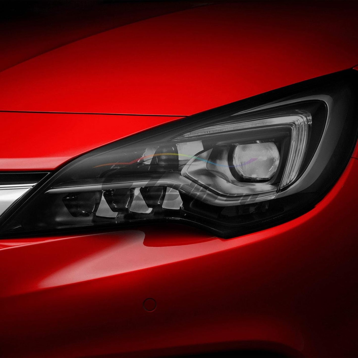 EZAUTO WRAP Free Tool Kit 12"x72" (1FT x 6FT) Glossy Medium Black Smoke Headlight Taillight Fog Light Side Marker Vinyl Tint Film Self Adhesive