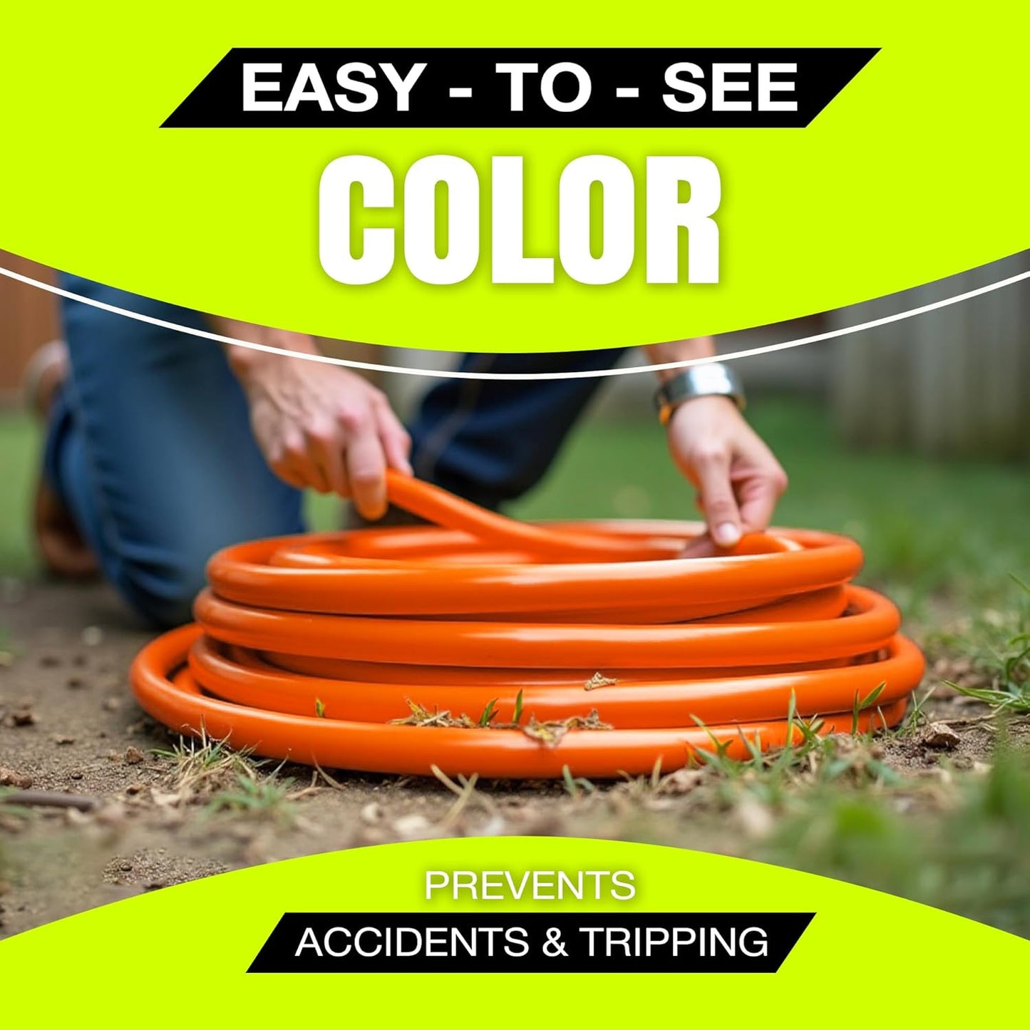 75ft Outdoor/Indoor Extension Cord 14/3 Gauge Heavy Duty 3 Prong SJTW, Waterproof, Flexible Cold-Resistant Long Power Cord,13A 125V 1625W, Orange by LifeSupplyUSA