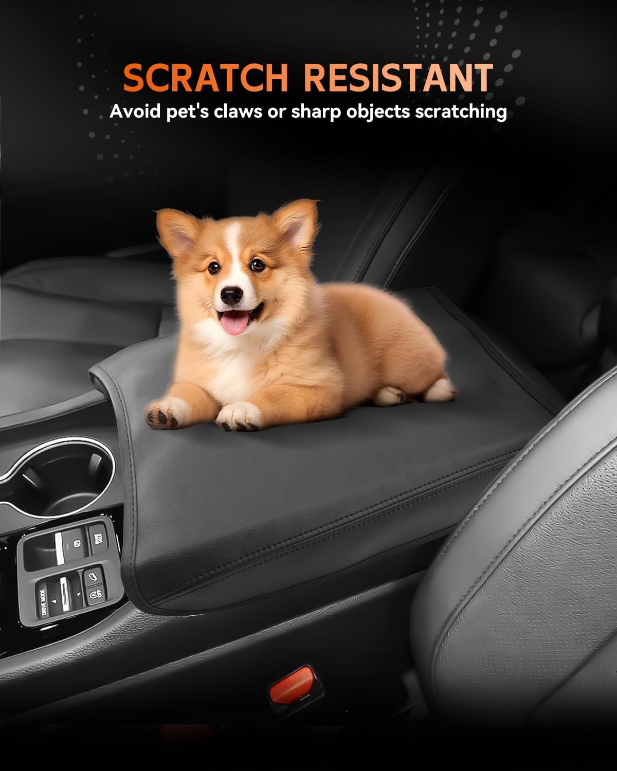 CDEFG for Honda Pilot 2023-2025 Center Console Cover Armrest Box Cover for Pilot (Sport, EX-L, Touring, TrailSport, Elite, Black Edition) 2023 2024 2025 Accessories Console Arm Rest Protector