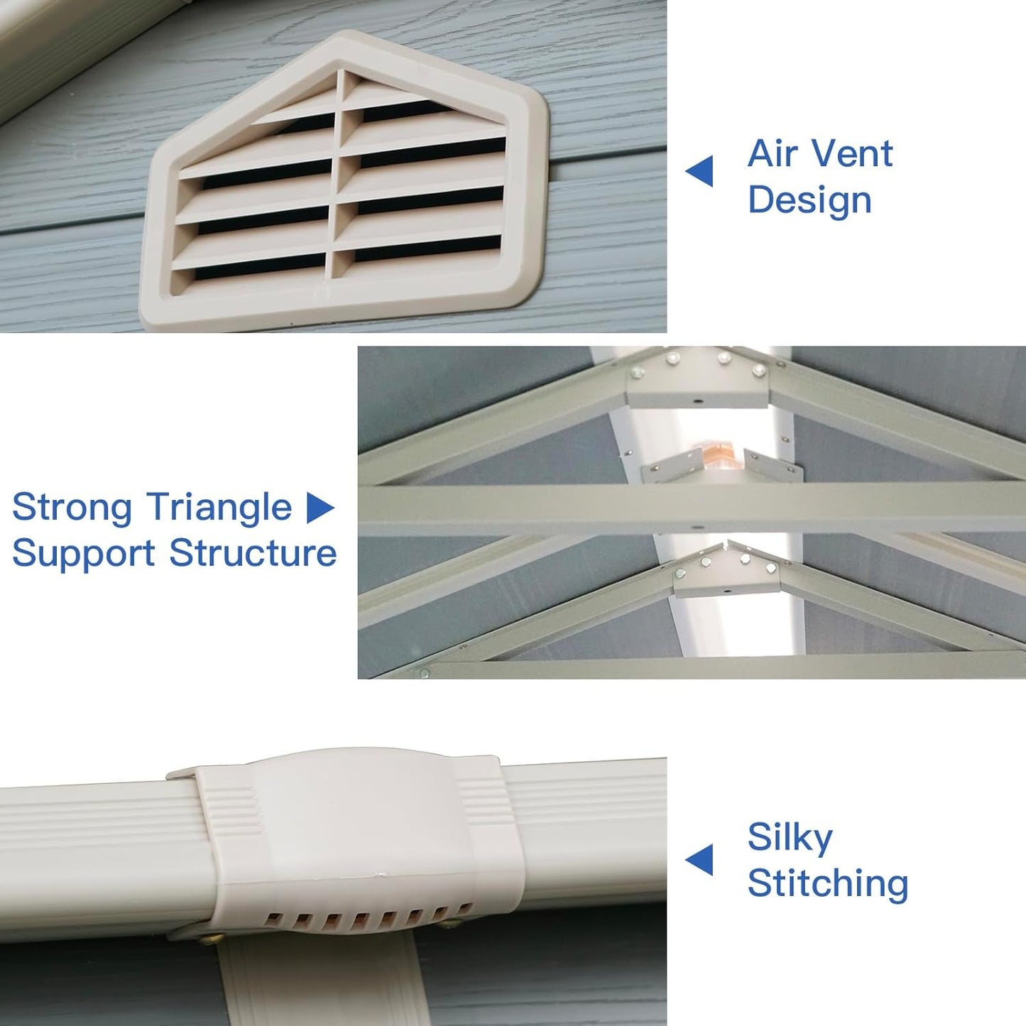 4x6 FT Outdoor Storage Shed, Resin Garden Shed with Thick Floor, Plastic Storage Shed with Window, Waterproof Outside Tool Shed with Lockable Hinged Door for Backyard, Patio, Lawn, Light Gray