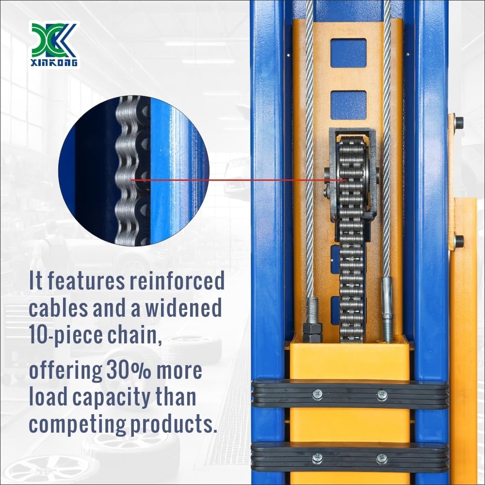 XK-1500 Auto Lift Car Lift Capacity 15000 Lbs Two Post Truck Hoist with 36 Months Parts Replacement