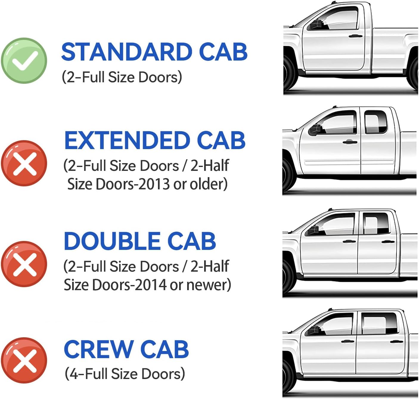 Window Visors Rain Guards for 2002-2008 Dodge Ram 1500 Regular Cab, Out-Channel Window Vent Wind Deflectors Visors Shades for 2003-2009 Ram 2500 3500 Standard Cab