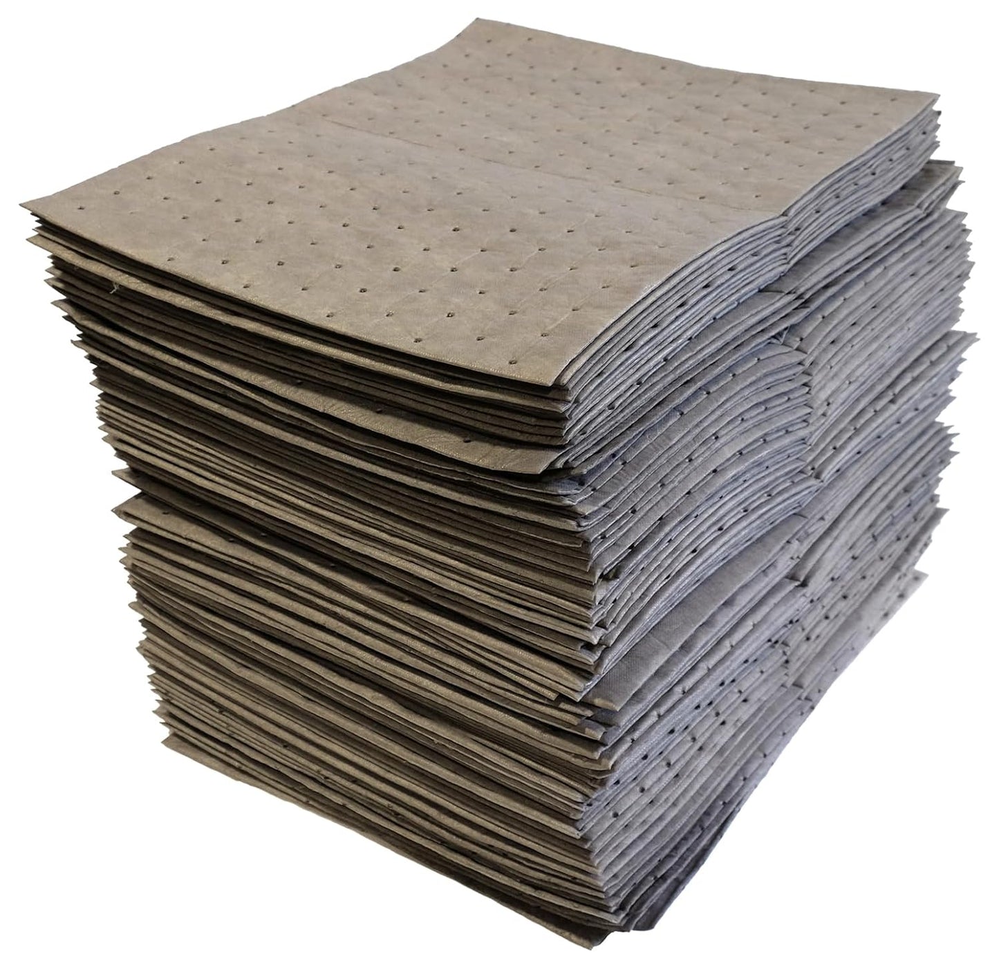 Oil-Dri L91001 15" W x 19" L Universal Middle Weight Bonded Perforated Pads (100 Mats/Box)