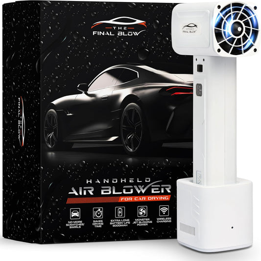 Car Dryer Air Blower | US Brand | Turbo Jet Blower for Drying | Jet Dry Your Car After Wash/No More Scratches | Longest Lasting Handheld Air Dryer (8000mAH Battery) | No Water Spots