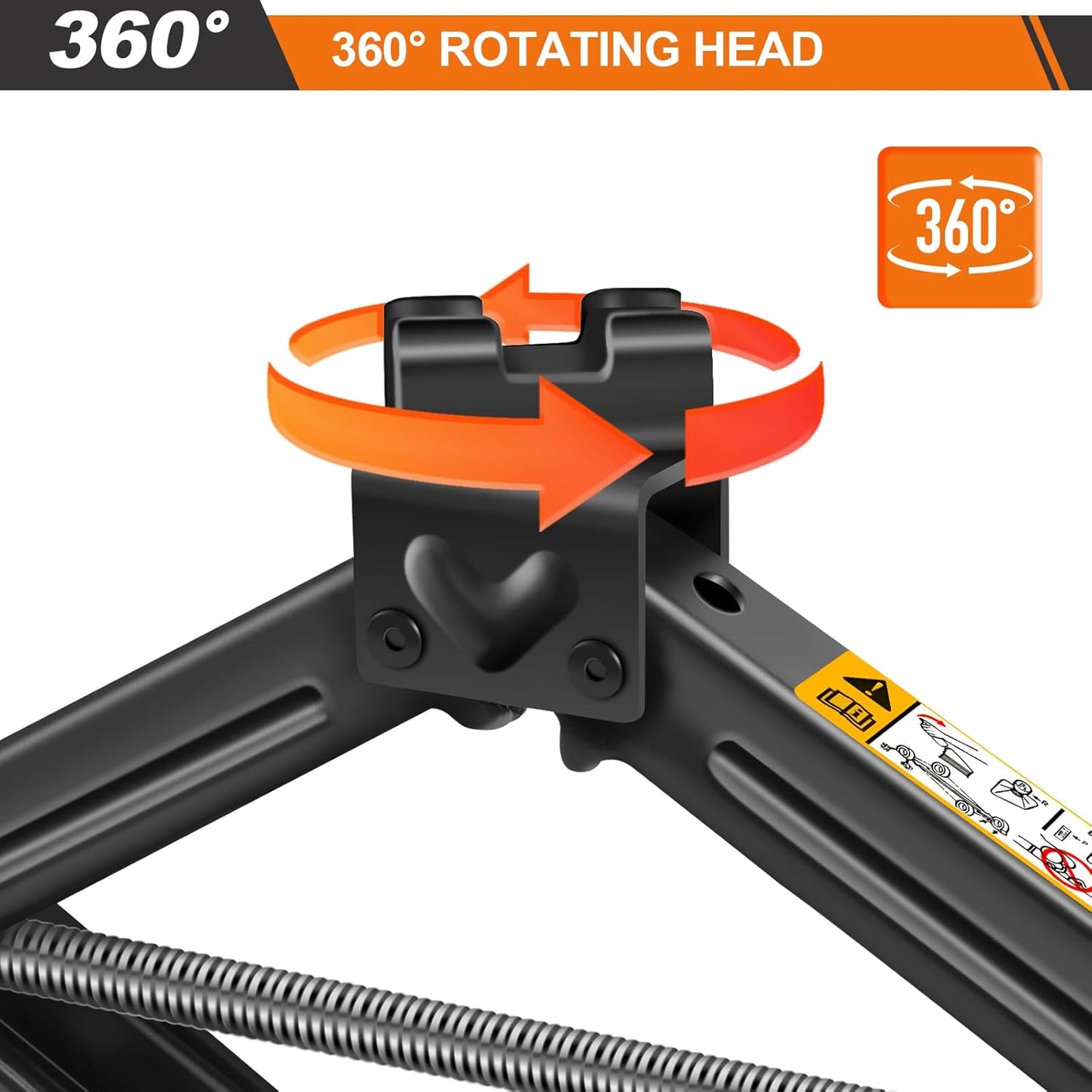 Car Jack Kit - Scissor Car Jack Max 2 Ton(4,409 lbs) Capacity Portable Emergency Tire Change Kit with Ratchet Lug Wrench - Saving Strength Design