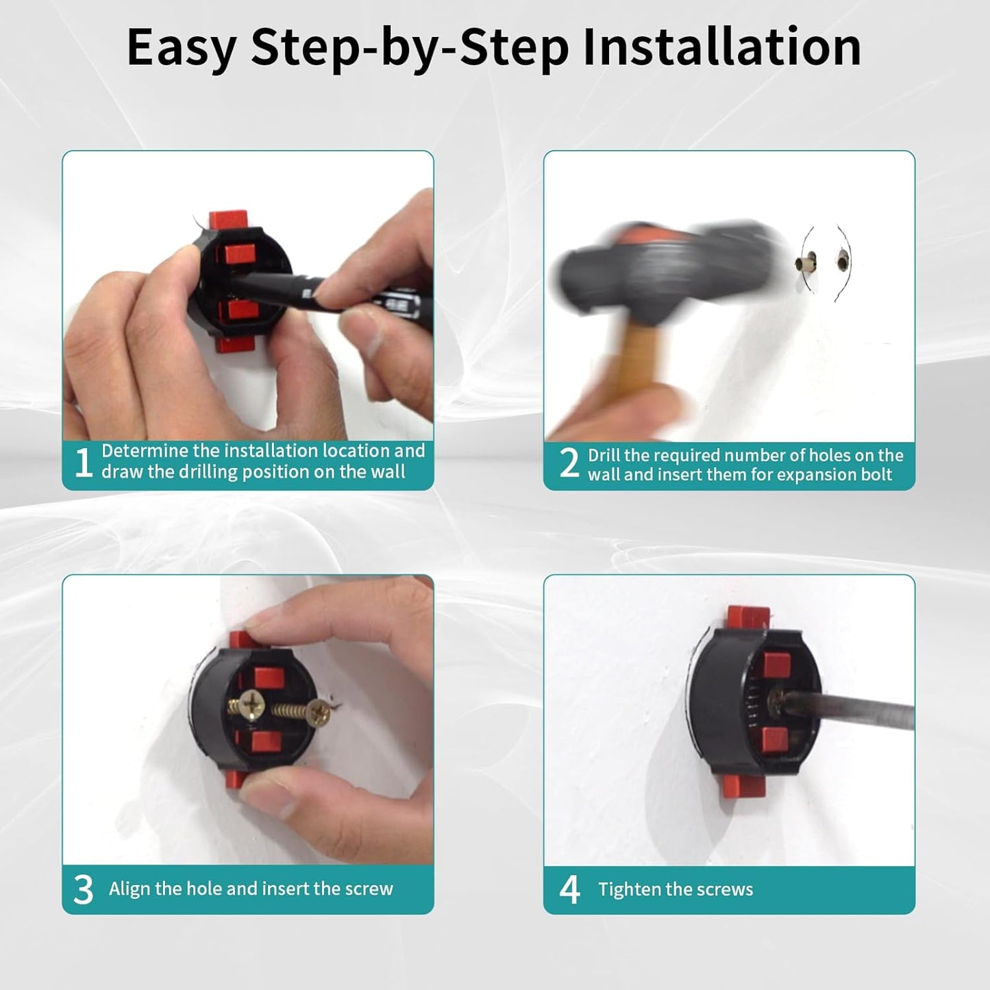 Road Bike Handlebar Wall Mount, Space-Saving & Easy Installation, Sturdy Garage Bike Storage Holds Up to 66lbs