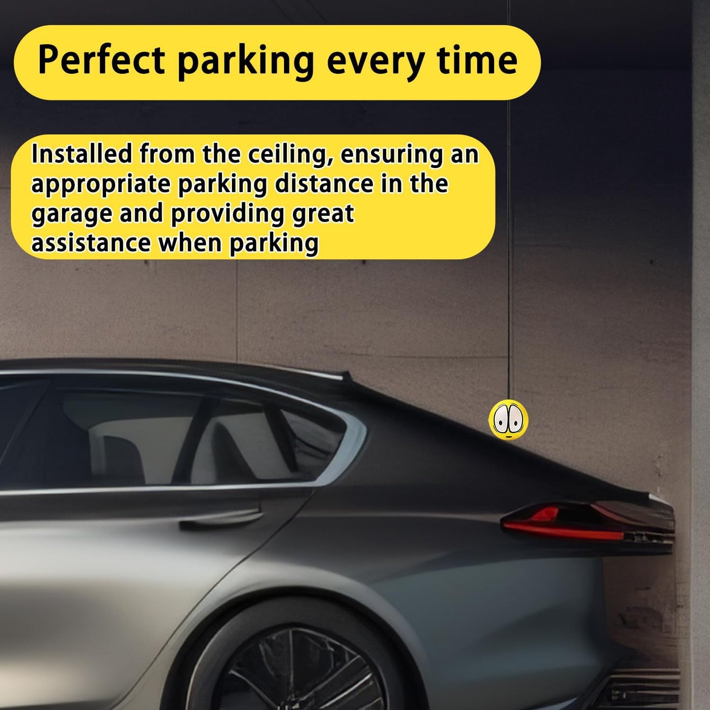 2 Pack Garage Parking Aid - Double Car Parking Assist System with Telescopic Adjustable Length