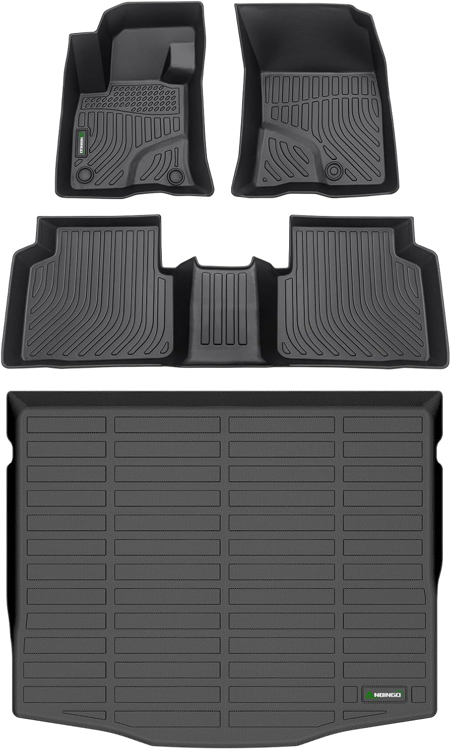 ANBINGO®Floor Mats Fit for Ford Escape 2020-2025(NO Hybrid) All Weather Mats for Ford Escape TPE Car Matt Rugs for Escape Rubber Trunk Carpet for Escape Automotive Accessories