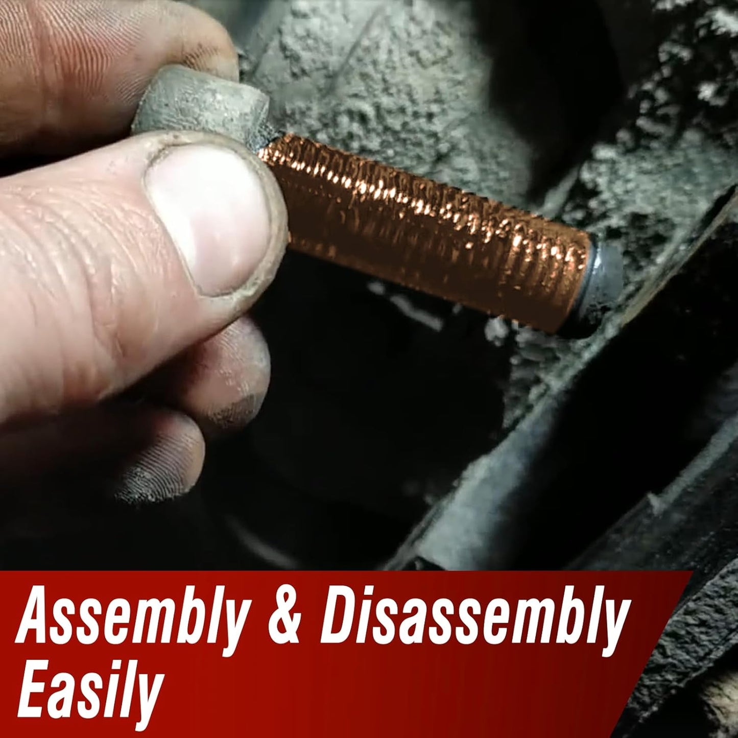 Keze High Temp Copper Anti Seize Compound for Car Spark Plug Bolts Thread Lubricant Grease 1 oz-4 Pack