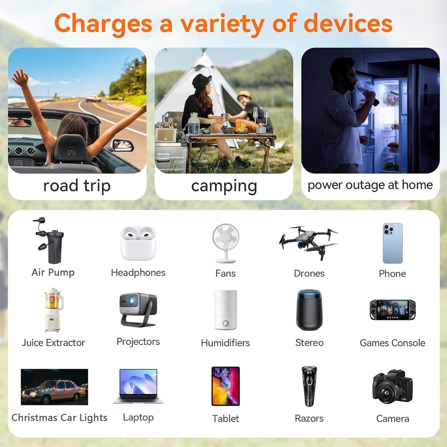 ALLWEI 300W Car Power Inverter DC 12V to 110V AC Power inverters for Vehicles Converter USB-C PD65W/18W USB Fast Charging Ports Car Charger Adapter (Blue)