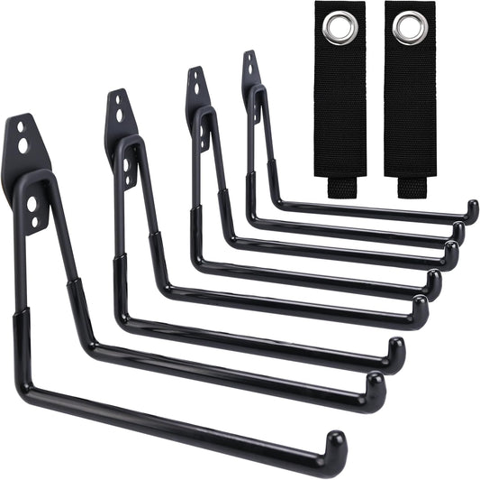 QUELIEN Large Garage Hooks, Heavy-Duty 7.5 in Cord Organizer for Garage Organization, Storage, and Hose Holder – Space-Saving and Durable Design for Home, Garage, and Workshop Use